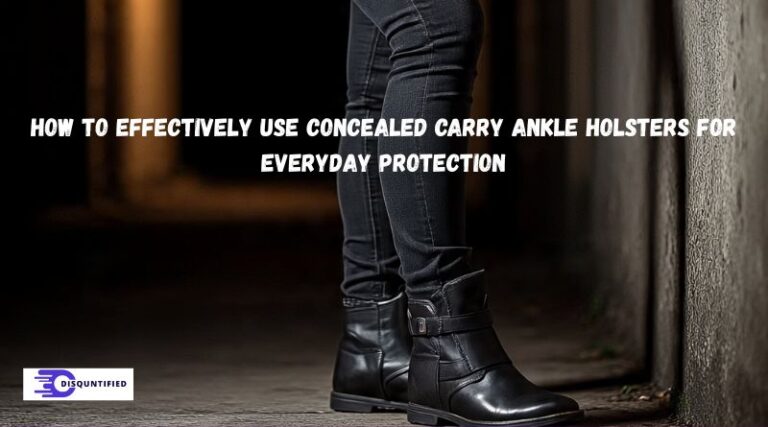 How to Effectively Use Concealed Carry Ankle Holsters for Everyday Protection