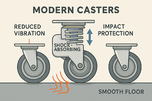 Caster Design Protects Equipment