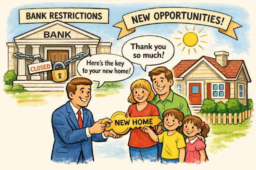 Securing traditional mortgage financing can be challenging for many individuals, especially those whose financial situation does not meet conventional lending criteria.